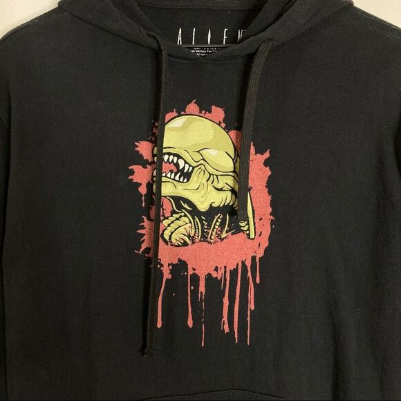 Alien Movie Chestburster Black Pullover Hoodie Medium Unisex Men’s - Picture 2 of 4